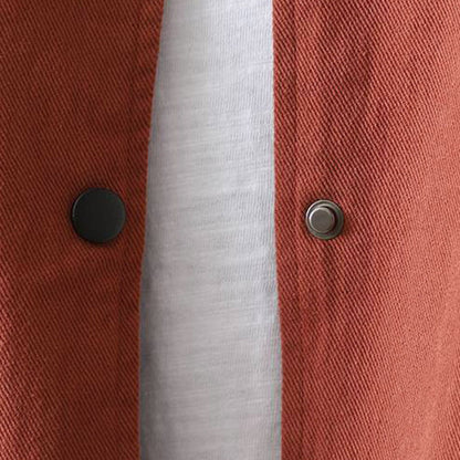 Buddha Stones Fall Button Down Women's Long Sleeve Outerwear Jacket With Pockets